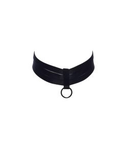 Black Choker Bondage Accessory