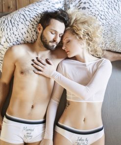 White "Married and Merry" Couples Underwear Set