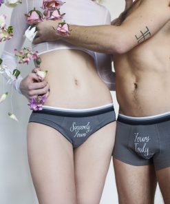 Photoshoot with flash you and me gray comfy underwear