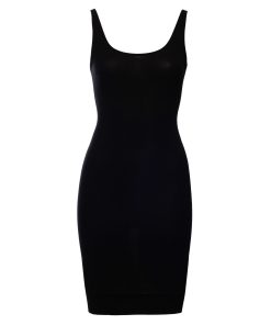 Black Slip Dress Front from flash