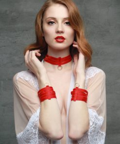 Red Choker Bondage Accessory