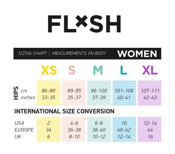 Sizing chart for women