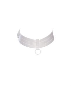 White Choker Bondage Accessory