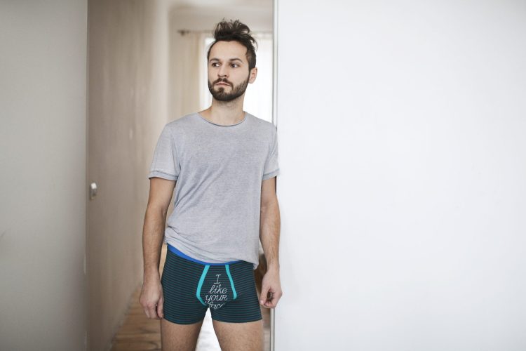 Striped "I Like Your Face" Men's Cotton Undies