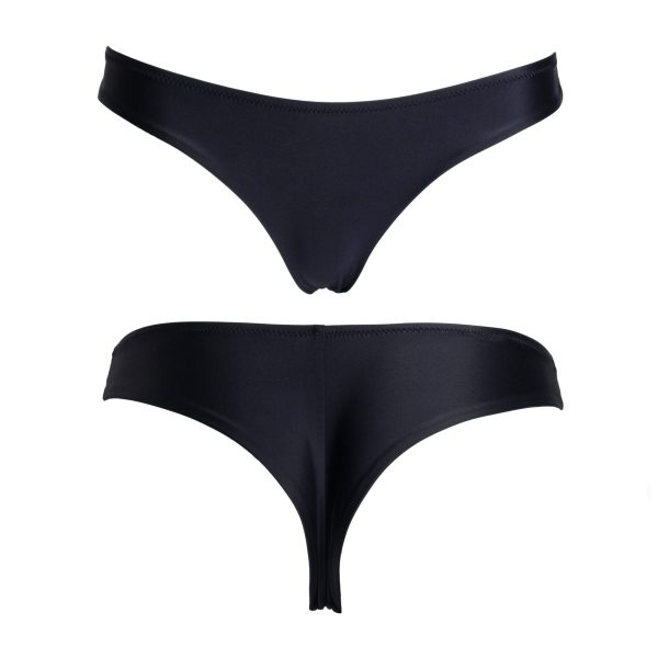 Black Brazilian Cut Swimwear Bottoms.