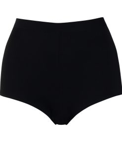 High Waist Shorts From Black Organic Jersey