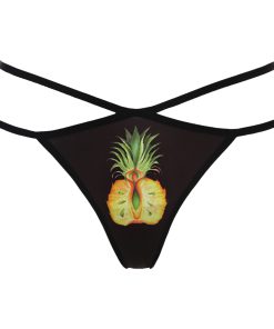 Pineapple Diamond Shaped Thong With Straps