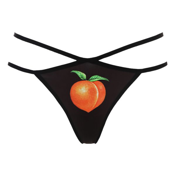 Peachy Diamond Shaped Thong With Straps