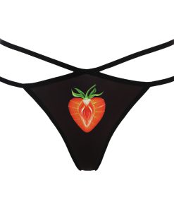 Strawberry Diamond Shaped Thong With Straps