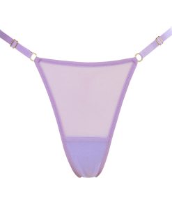 adjustable high cut thong in lavender by flash