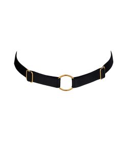 base black choker by flash you and me