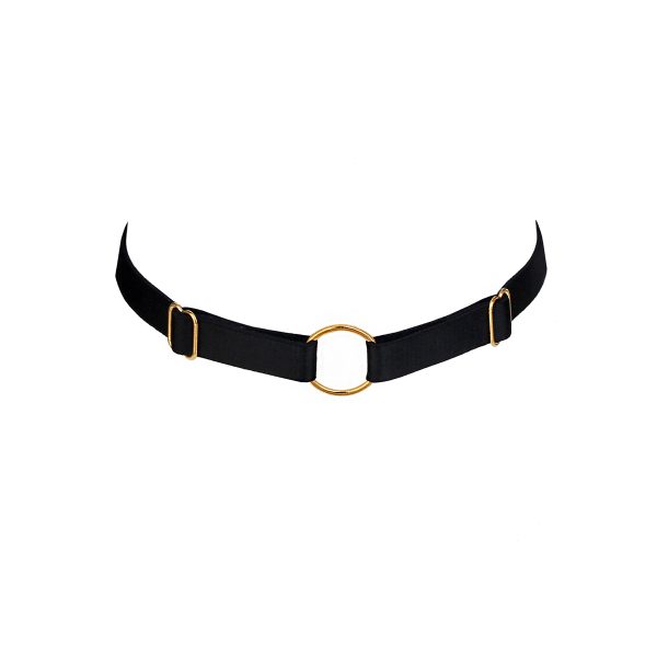 base black choker by flash you and me