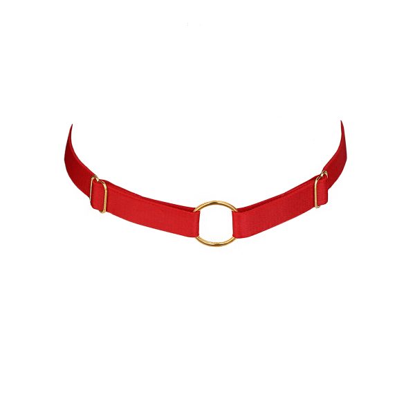 base red choker by flash you and me