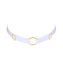 base white choker by flash you and me