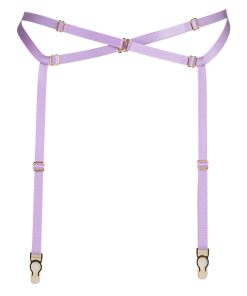 bondage garter belt in lavender by flash