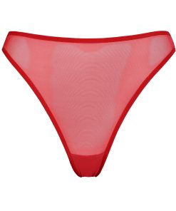 red mesh high cut panties by flash you and me