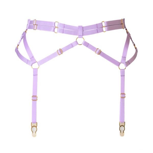 Lavender-Bondage-garter-belt