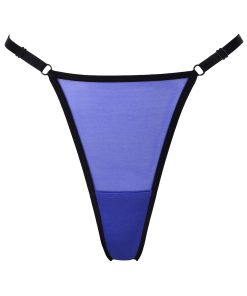 Adjustable Blue Mesh Thong by Flashyouandme