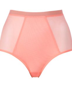 High Waist Peach Mesh Panties by Flash lingerie