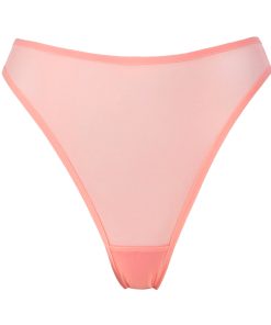 High cut panties from peach mesh by Flashyouandme