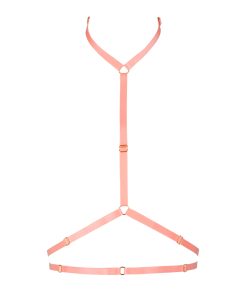 The Louise Harness in Peach