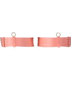 Bondage Leg garters in Peach