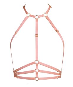 The Samantha Harness in Peach by Flashyouandme