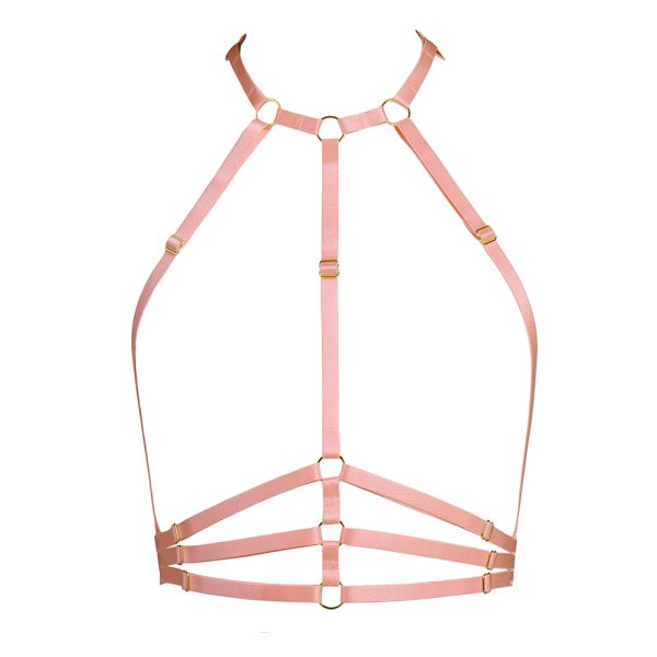 The Samantha Harness in Peach by Flashyouandme