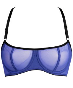 Blue Mesh Underwire Bra by Flash