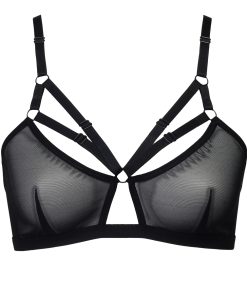 Black bondage bralette by Flash lingerie