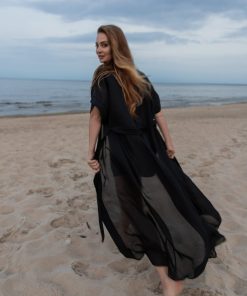 Sheer Black Kimono