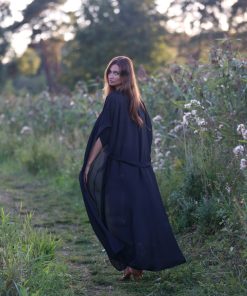 Sheer Black Kimono