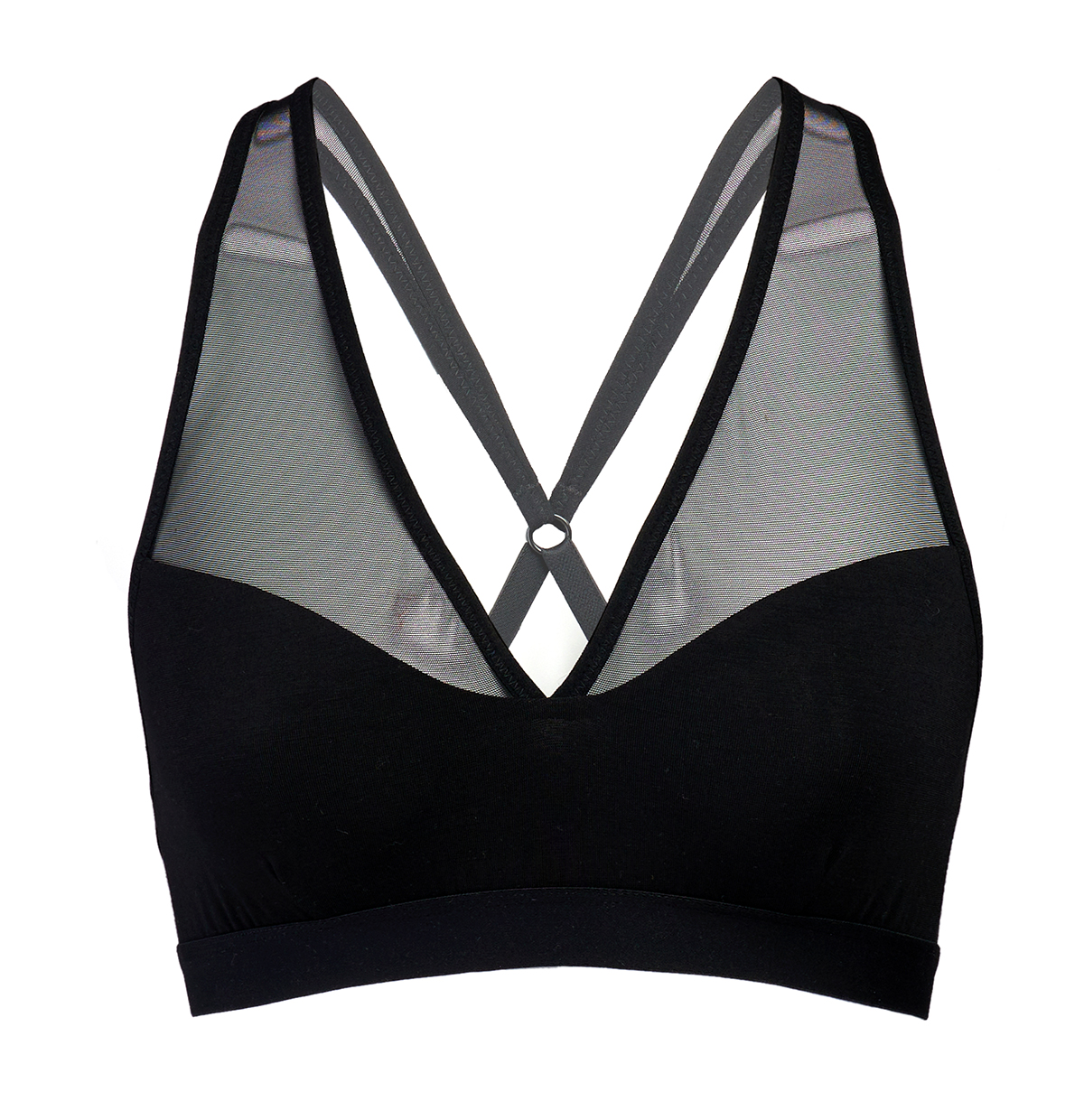 Longline mesh and jersey bralette by Flash Lingerie