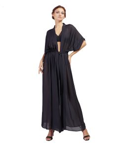 Sheer Black Kimono by Flash you and me