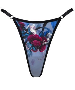 Adjustable high cut thong Twilight