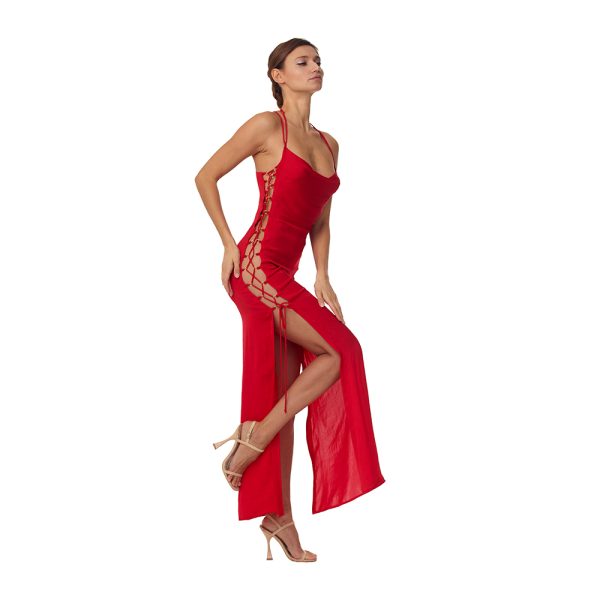 Goddess Dress Red by Flashyouandme