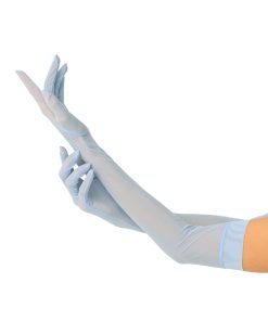 Light Blue Mesh Gloves by Flash