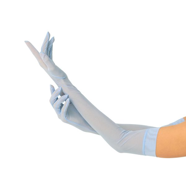 Light Blue Mesh Gloves by Flash