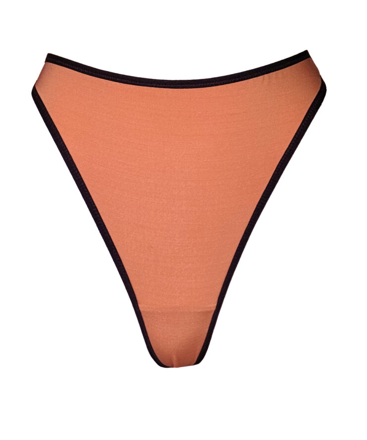 Supersoft Orange Jersey Thong