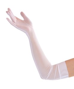 White Mesh Gloves