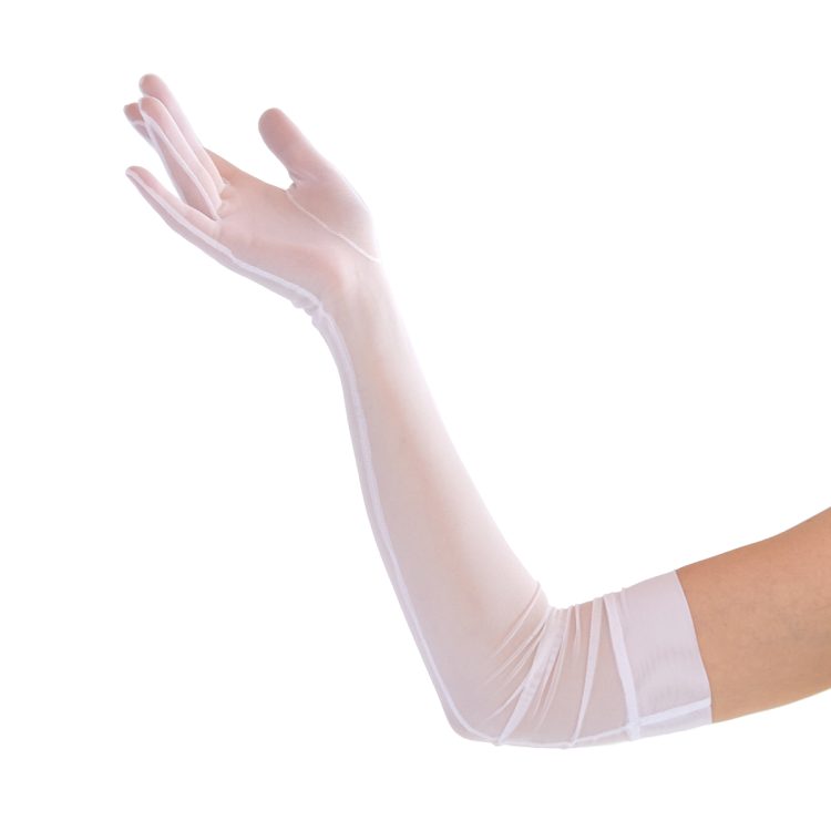 White Mesh Gloves