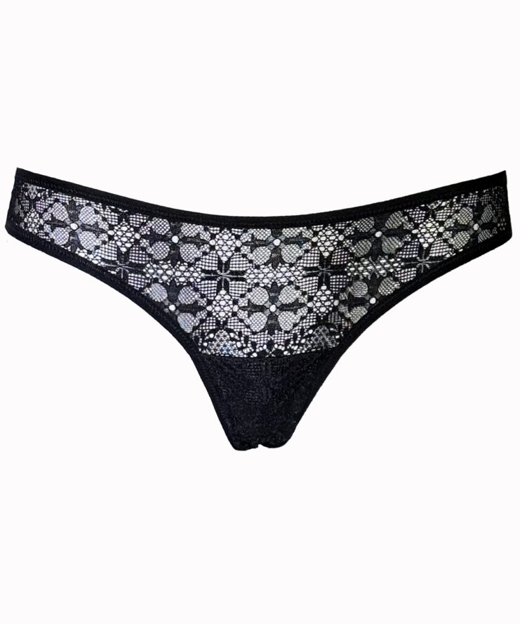Brazilian Panties with Cross Pattern