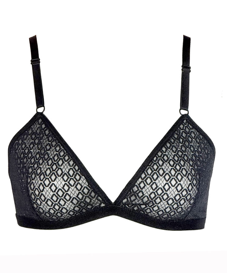 Sheer Black Bralette
