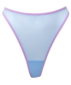 Heavenly Light Blue Mesh Thong