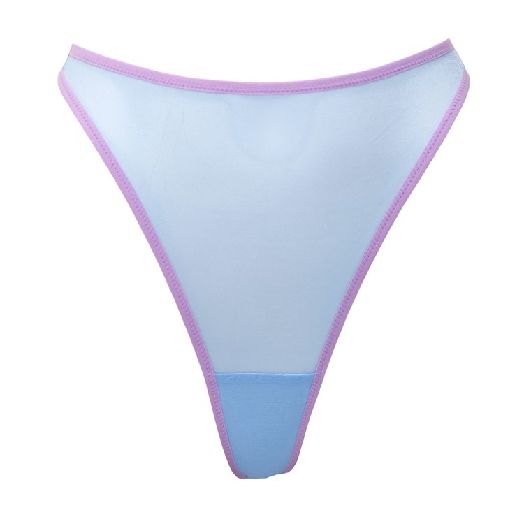 Heavenly Light Blue Mesh Thong