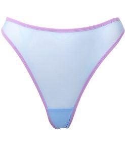 Light Blue Mesh High Cut Panties