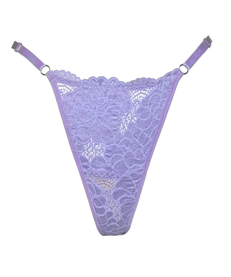Lavender Lace Thong