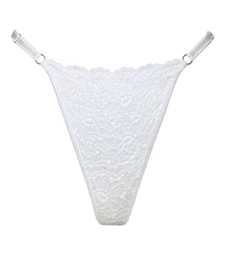 White Lace Thong Cottage Core Lingerie
