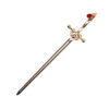 Golden Dagger with Red glass small