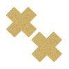 Golden Nipple Pasties in X Shape for lingerie
